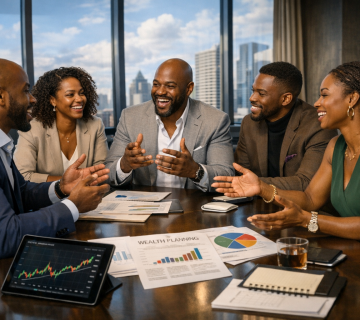 Black entrepreneur discussing business funding strategies with a financial coach