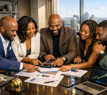 Black entrepreneur discussing business funding strategies with a financial coach